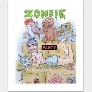 Zombie Party Posters and Art